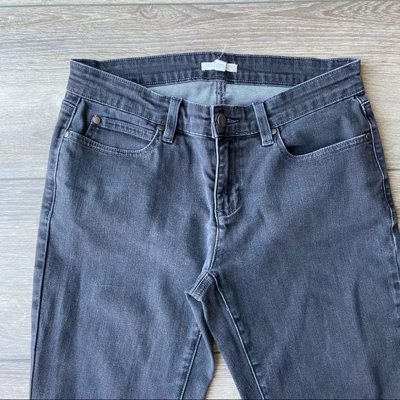 Eileen Fisher Charcoal Grey Skinny Jeans - Picture 3 of 13